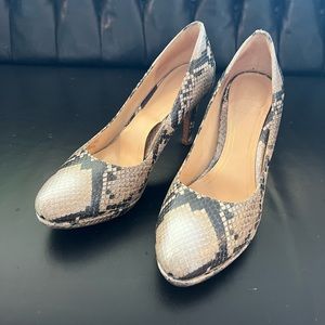 Cole Haan Leather Snake Skin Embossed Nike Air Pumps